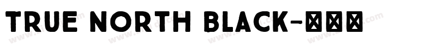 True North Black字体转换
